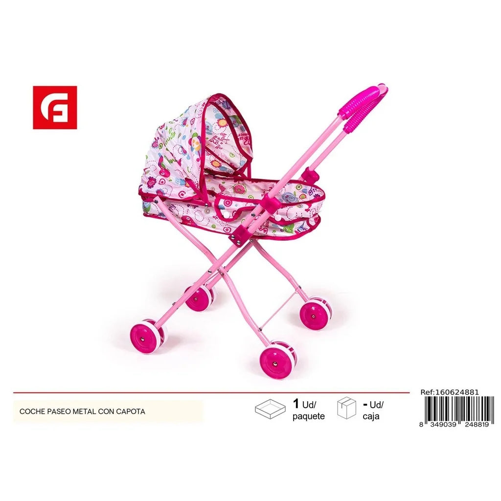 Metal stroller with hood - Baby toys
