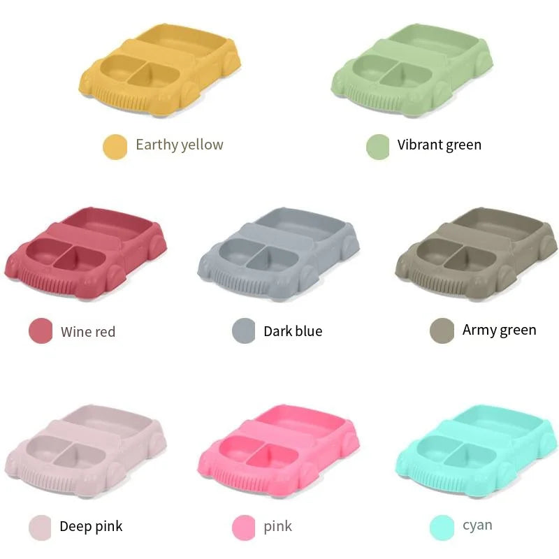 2024 Am Azon Bpa Free Baby Non-slip Children Weaning Baby Feeding Set Suction Kids Dining Silicone Baby Cup Bib Spoon Plate Bowl