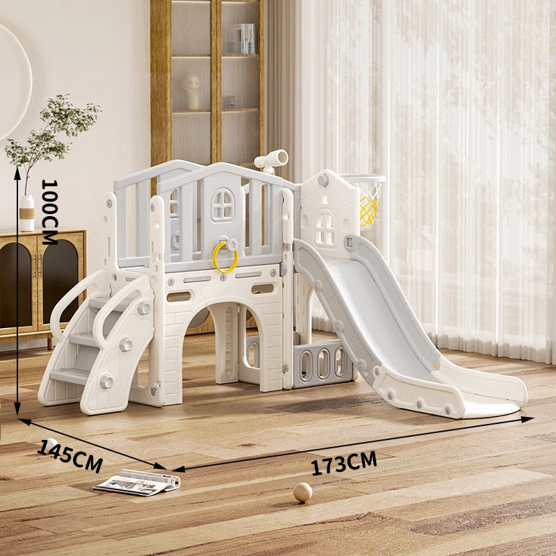 Feelkids Baby Toys Play House Playroom Children's Playground  Indoor Equipment Plastic Set Swing and Slides for Kids