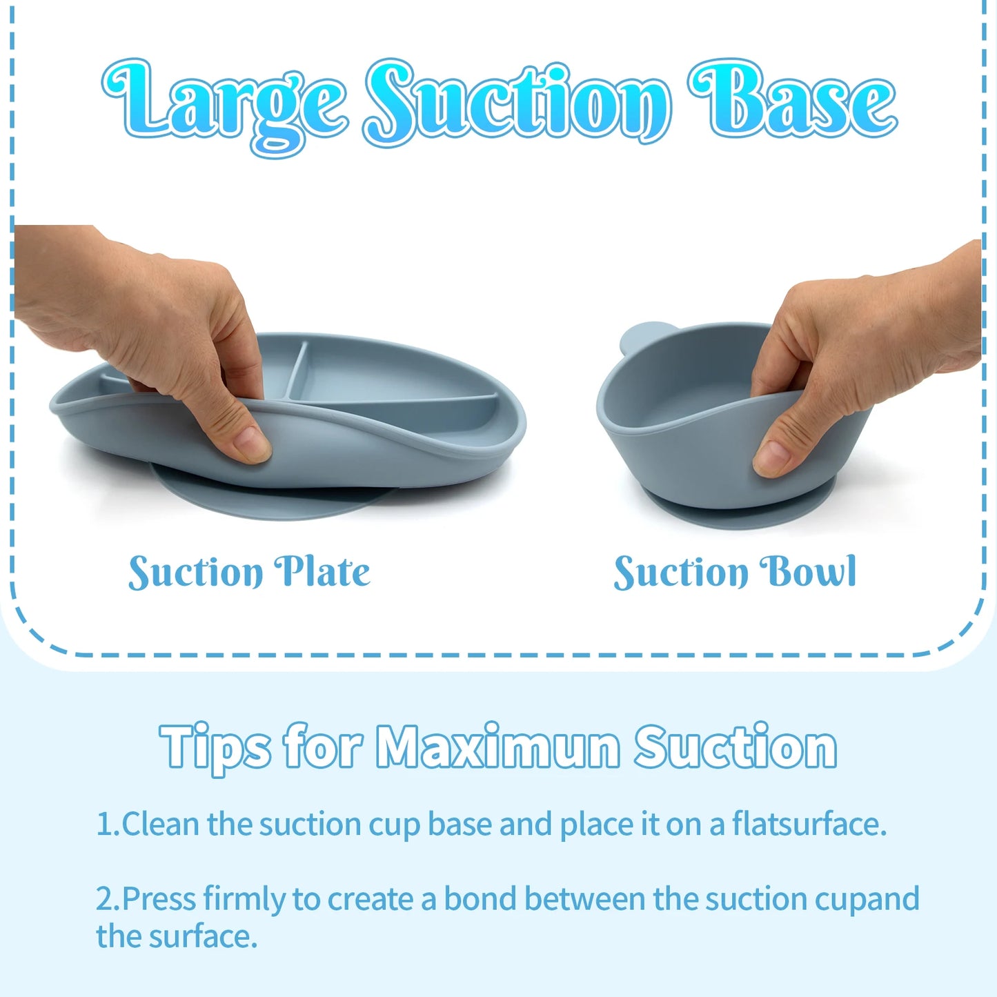 Latest Fashionable Silicone Baby Feeding Set Non Toxic Easy Clean Baby Feeding Set Baby Tableware Set