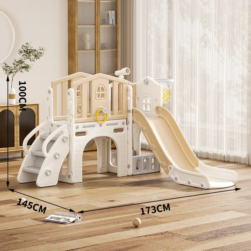 Feelkids Baby Toys Play House Playroom Children's Playground  Indoor Equipment Plastic Set Swing and Slides for Kids