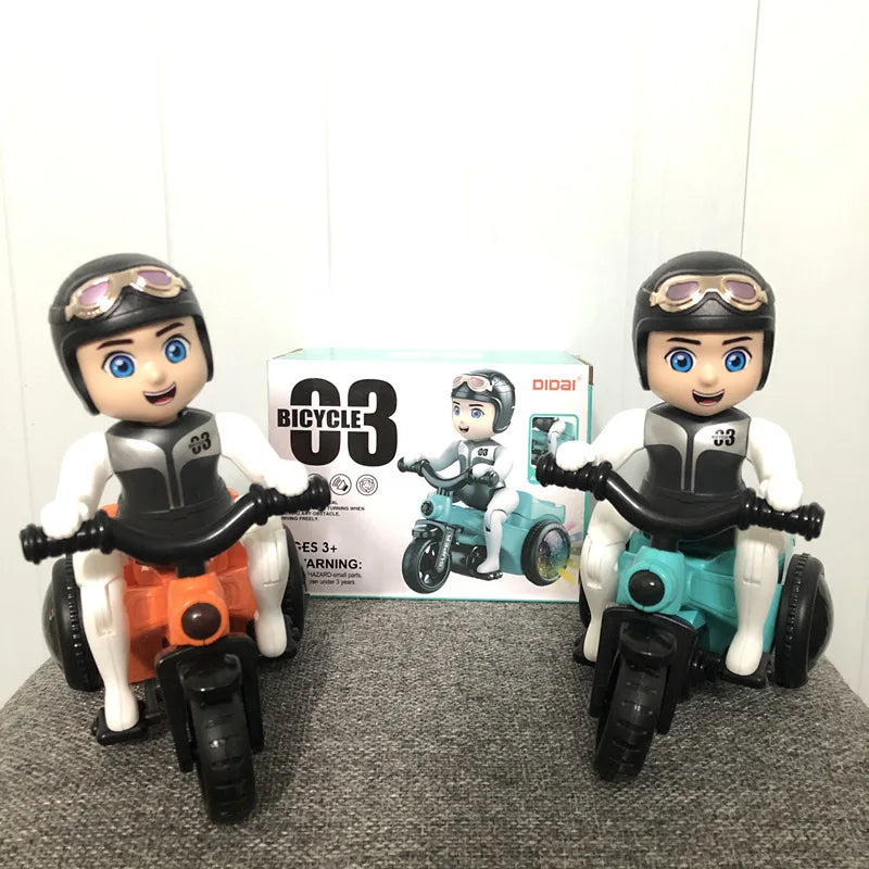 Wholesale New Stunt Music Light Rotating 360 Degrees Electric Tricycles Baby Toys Kids Tricycle