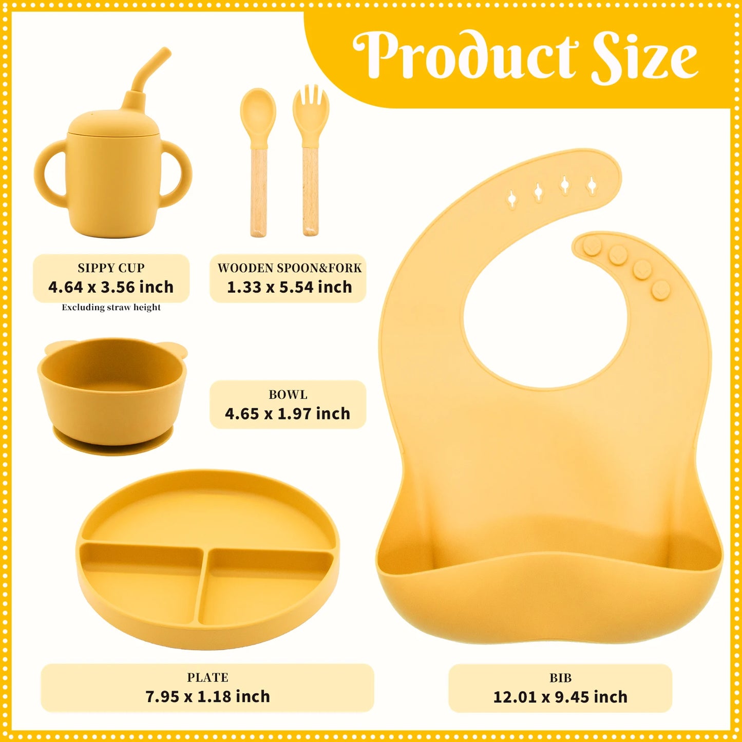 Customizable Safe BPA-Free Silicone Baby Feeding Set Classic Design Style Classic Baby Training Bowl and Plate Packaged in Box