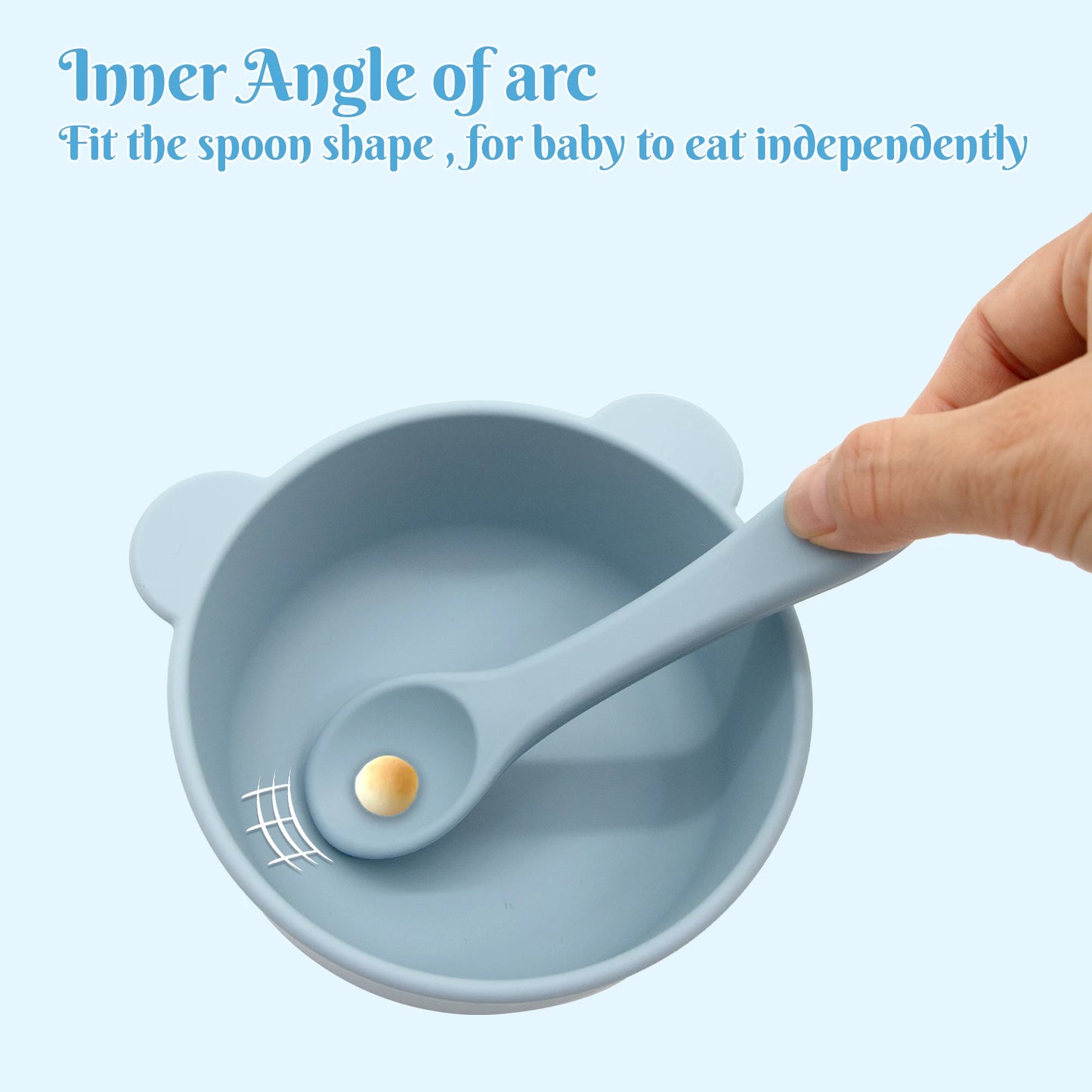 Latest Fashionable Silicone Baby Feeding Set Non Toxic Easy Clean Baby Feeding Set Baby Tableware Set