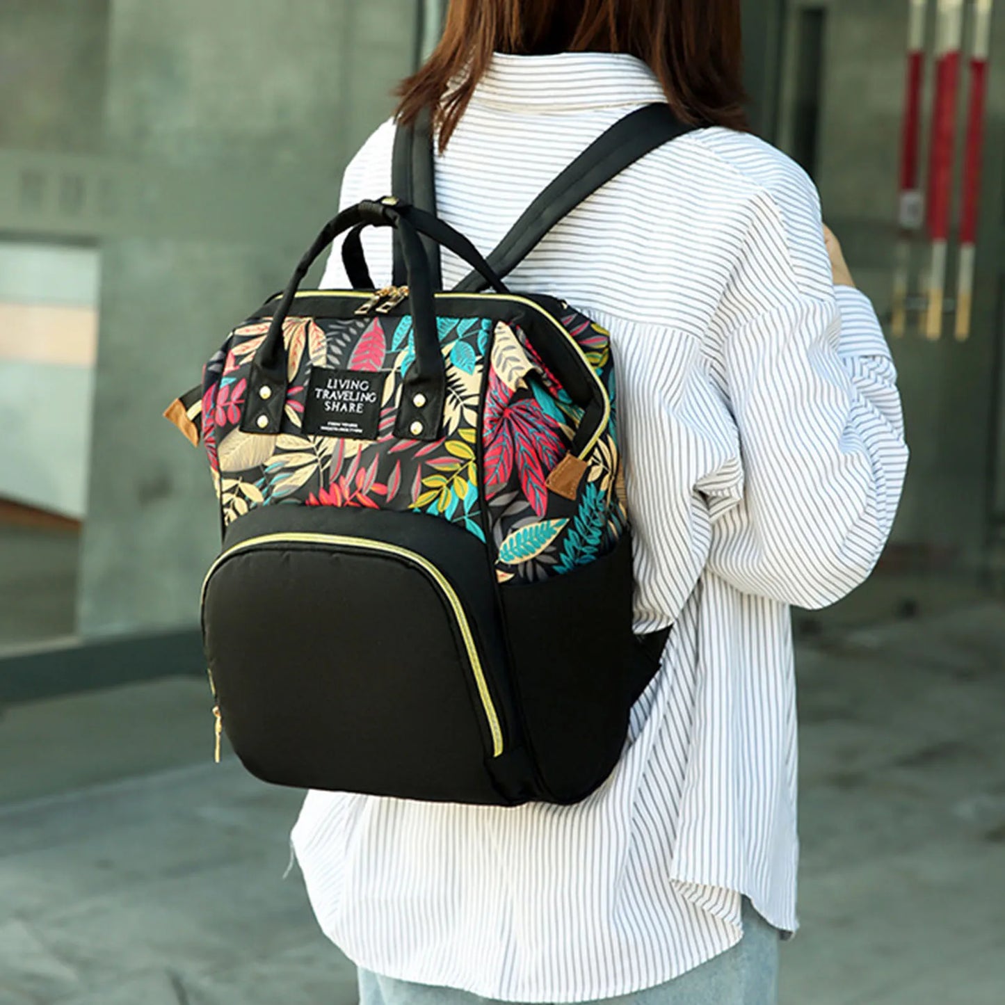 Maternity Travel Bag for Baby Essential Large Capacity Backpack with Anti-theft Back Pocket for Mothers Day Gifts