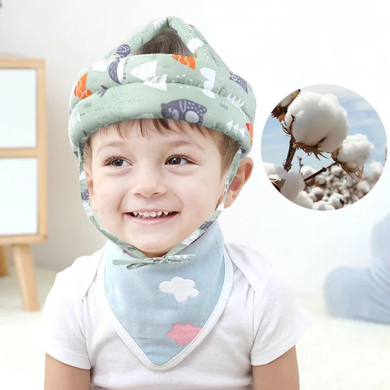 Baby Safety Helmet Head Protection Headgear Toddler Anti-fall Pad Children Learn To Walk Crash Cap Adjustable Breathable Cap