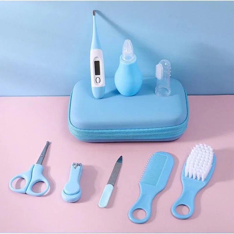 Baby Care Kit (8PCS) - Hospital-Grade Nail Clippers, Soft Brush, Safety Nasal Aspirator, Gentle Comb & | Newborn Essentials