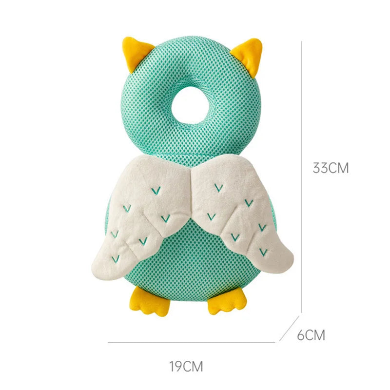 Baby Head Body Supports Protector Safety Pillow for Toddlers Cotton Cartoon Backpack Cushion Infant Security Headgear Car Seat