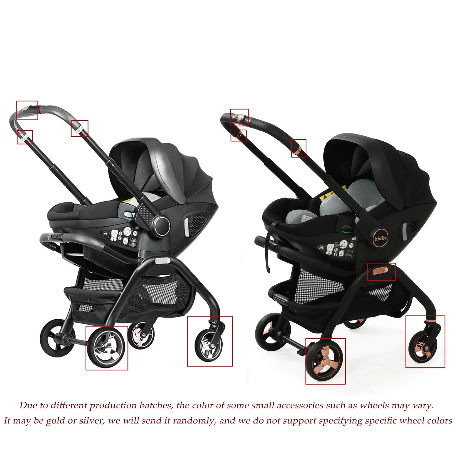 3-in-1 baby safety stroller, two-way newborn baby safety seat, portable 3-in-1 stroller for ages 0-2le for 0-2 years old