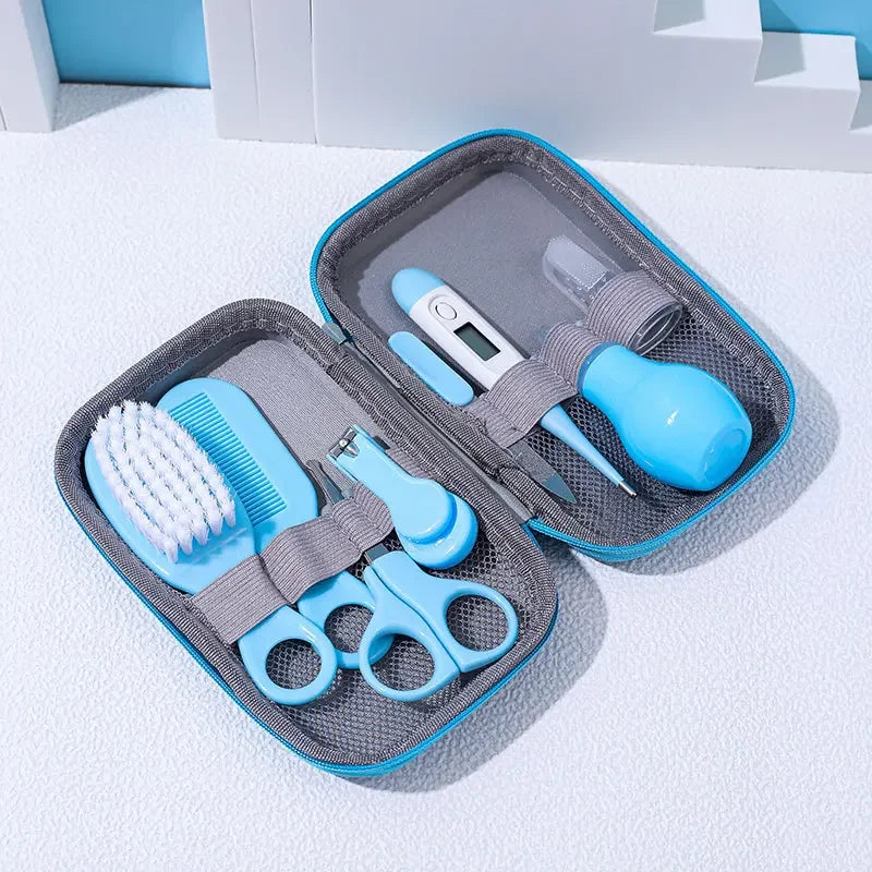 Baby Care Kit (8PCS) - Hospital-Grade Nail Clippers, Soft Brush, Safety Nasal Aspirator, Gentle Comb & | Newborn Essentials