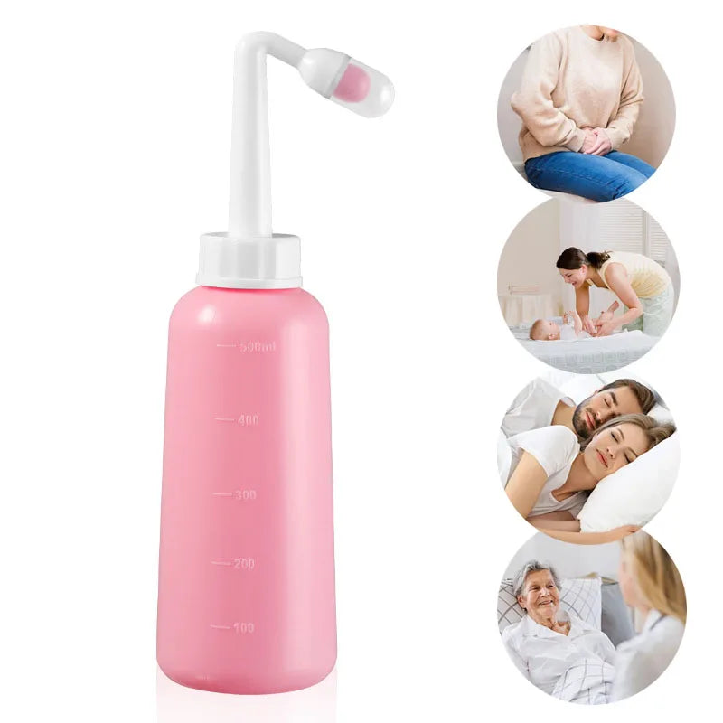 500ML Baby Butt Showers Mom Cleaning Bottle for Postpartum Essentials Feminine Care Mom Washer for Perineal Recovery Cleansing