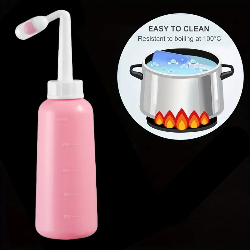 500ML Baby Butt Showers Mom Cleaning Bottle for Postpartum Essentials Feminine Care Mom Washer for Perineal Recovery Cleansing