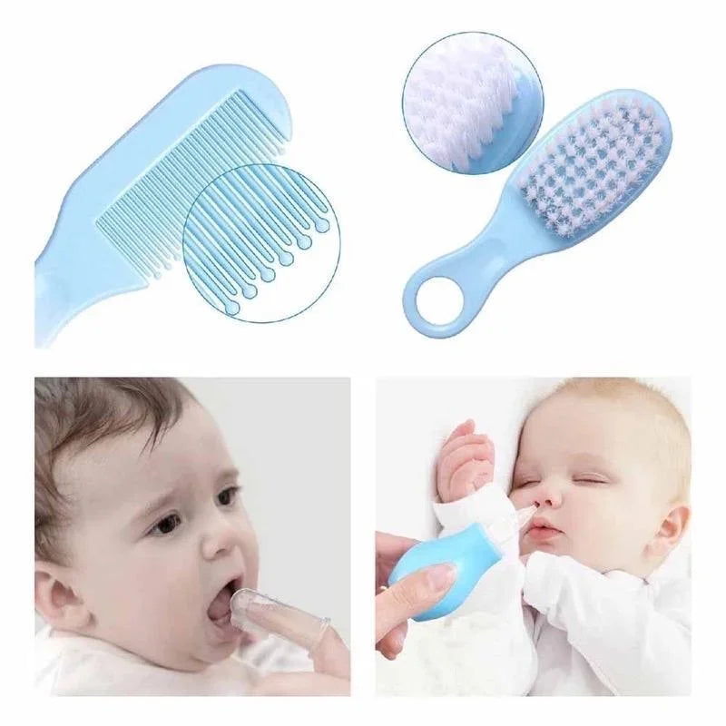 Baby Care Kit (8PCS) - Hospital-Grade Nail Clippers, Soft Brush, Safety Nasal Aspirator, Gentle Comb & | Newborn Essentials