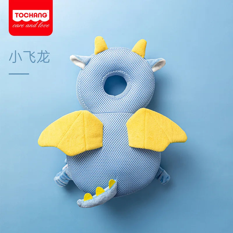 Baby Head Body Supports Protector Safety Pillow for Toddlers Cotton Cartoon Backpack Cushion Infant Security Headgear Car Seat