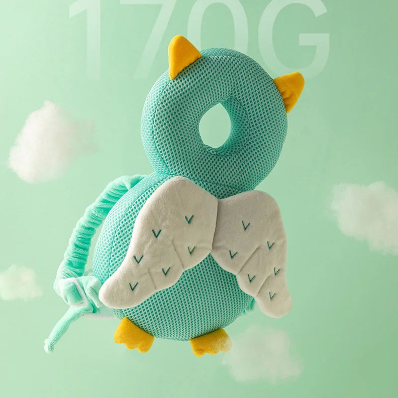 Baby Head Body Supports Protector Safety Pillow for Toddlers Cotton Cartoon Backpack Cushion Infant Security Headgear Car Seat