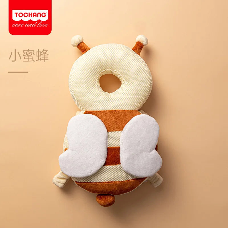 Baby Head Body Supports Protector Safety Pillow for Toddlers Cotton Cartoon Backpack Cushion Infant Security Headgear Car Seat