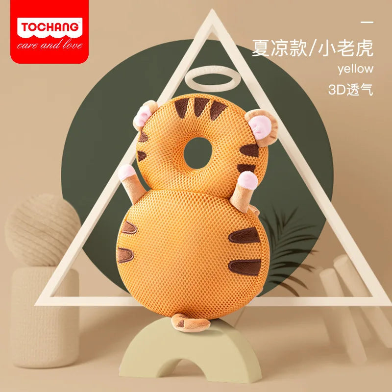 Baby Head Body Supports Protector Safety Pillow for Toddlers Cotton Cartoon Backpack Cushion Infant Security Headgear Car Seat
