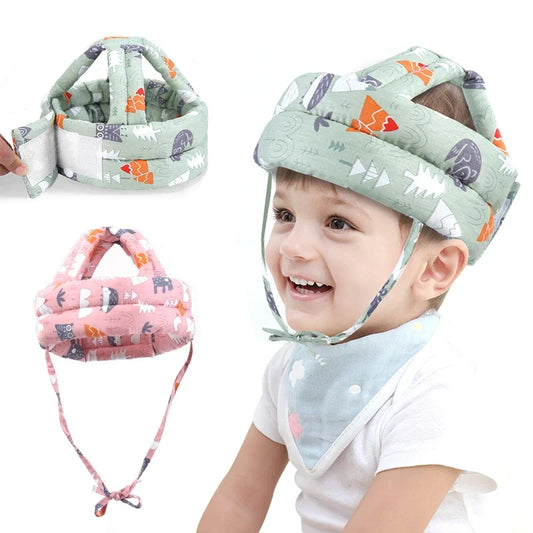 Baby Safety Helmet Head Protection Headgear Toddler Anti-fall Pad Children Learn To Walk Crash Cap Adjustable Breathable Cap