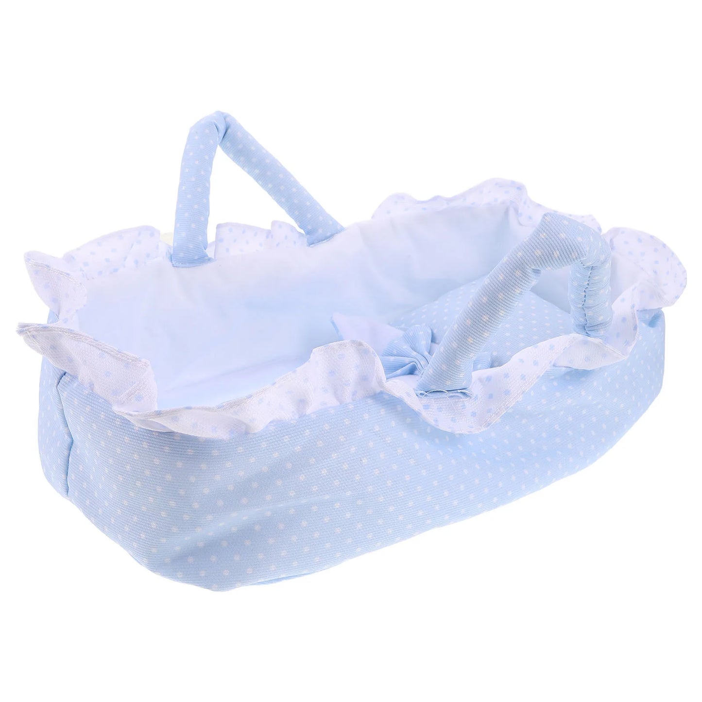 Babydoll Cradle 35Cm Miniature Dollhouse Furniture Small Crib Bed For 35 Cm Mini House Ornament Decor Accessory