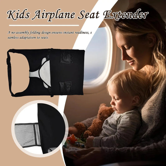 Airplane Bed for Baby Portable Plane Seat Foot Rest Extender Breathable Comfort Hammock Must Have for Flights Car Sleep Crib