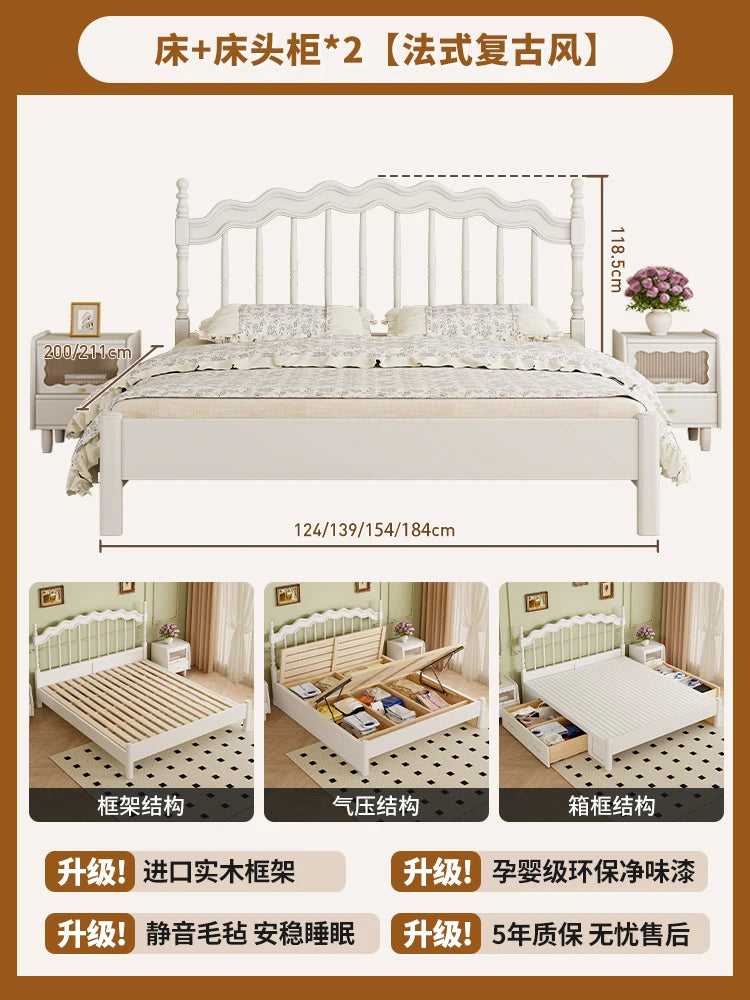 Children Baby Bed Modern Luxury Beauty Nordic Design Sun Sleeping Bed Beauty European Simple Girls Wooden Beliche Furniture