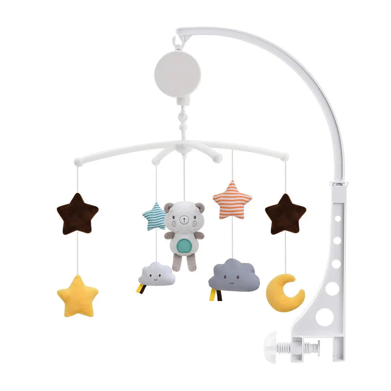 Baby Bed Bell Carousel Crib Mobiles Rattles Music Educational Toys for Cots Infant Baby Toys 0-12 Months for Newborns Gifts