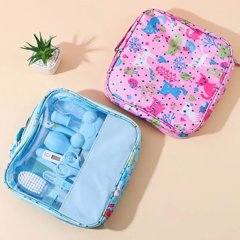 Brush Set with Hair Healthcare Baby Kit - 13PCS Essentials Wash Thermometer Nail Clipper for Newborn Care